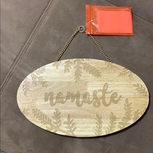 Namaste Wooden Sign